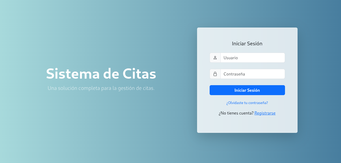 Ordo - pantalla de login